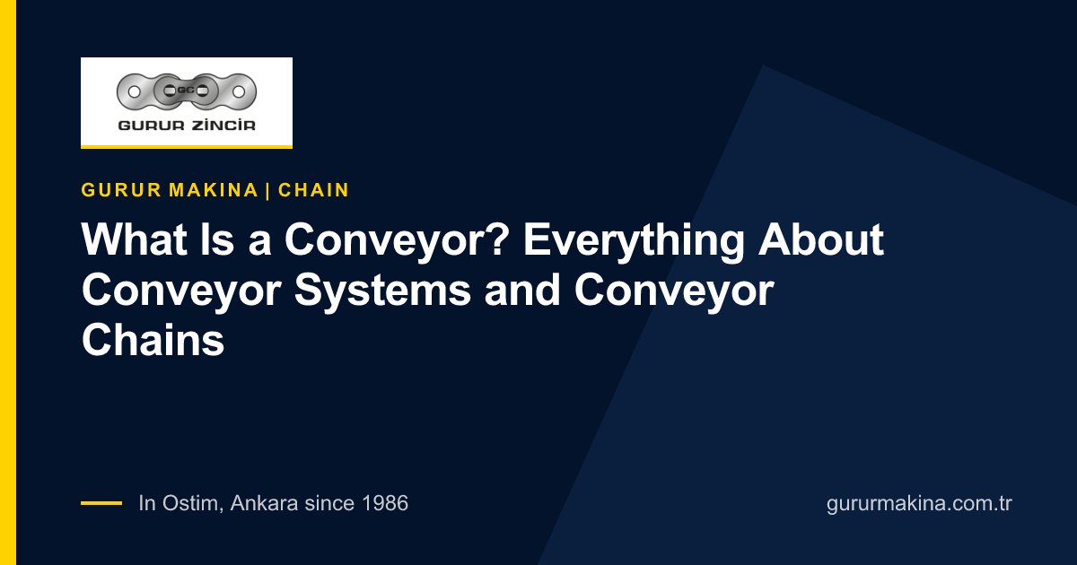 What Is a Conveyor? Everything About Conveyor Systems and Conveyor Chains