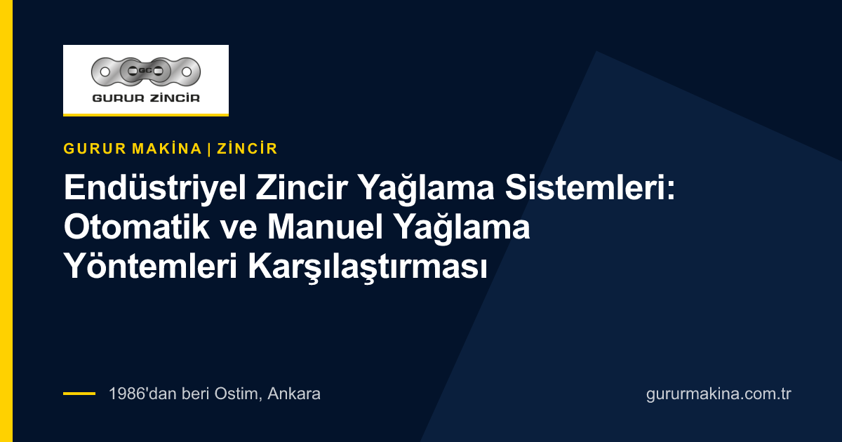 Endüstriyel Zincir Yağlama Sistemleri: Otomatik ve Manuel Yağlama Yöntemleri Karşılaştırması