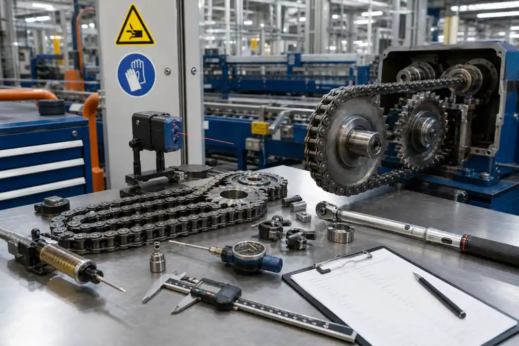 Endüstriyel zincir arıza tespiti için titreşim analizi ve durum izleme sistemi